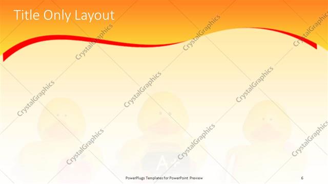 Title Only presentation slide layout