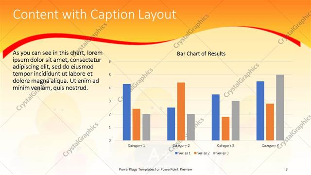 Content with Caption presentation slide layout