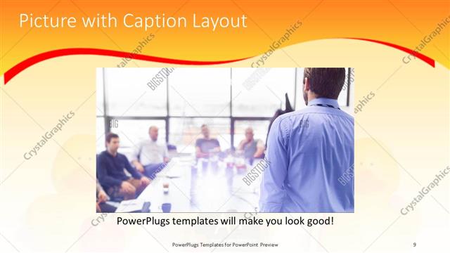 Picture with Caption presentation slide layout