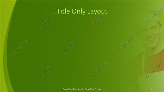 Title Only presentation slide layout