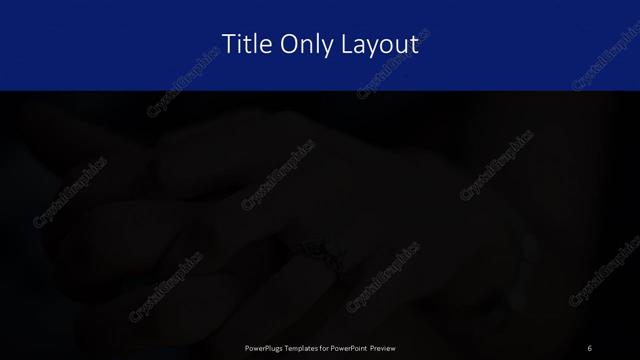Title Only presentation slide layout