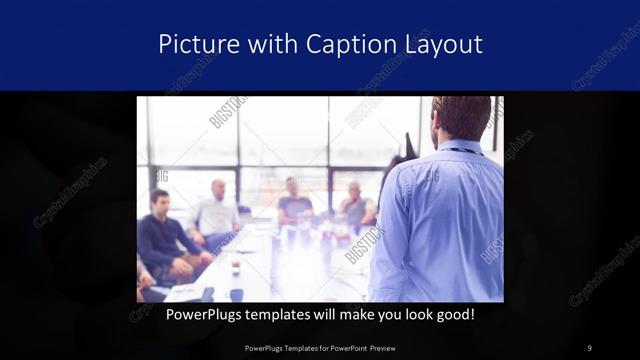 Picture with Caption presentation slide layout