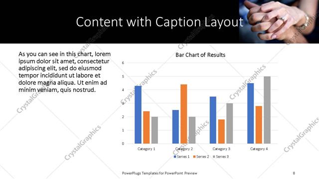 Content with Caption presentation slide layout
