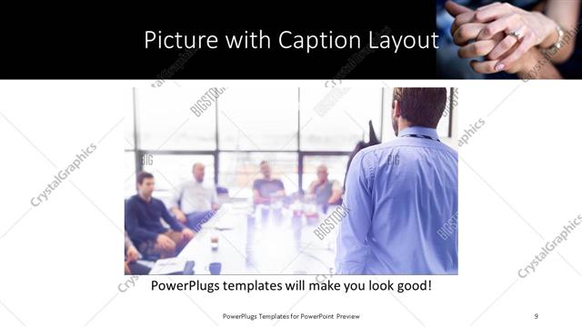 Picture with Caption presentation slide layout