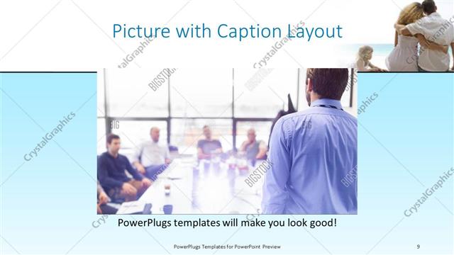Picture with Caption presentation slide layout