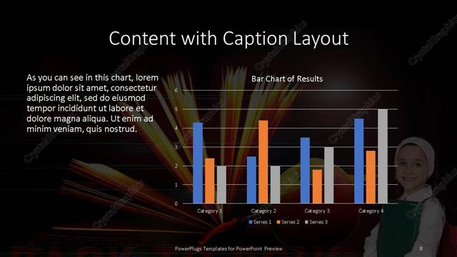 Content with Caption presentation slide layout