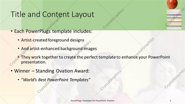 Title and Content presentation slide layout