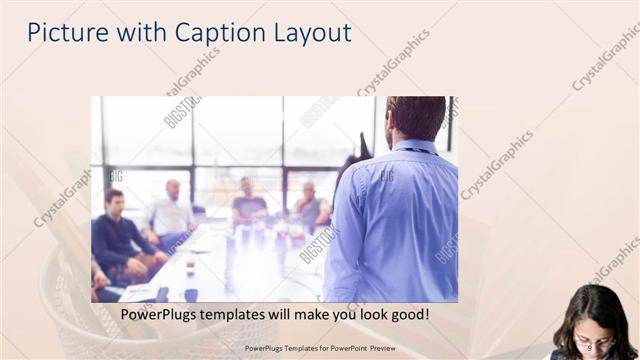 Picture with Caption presentation slide layout