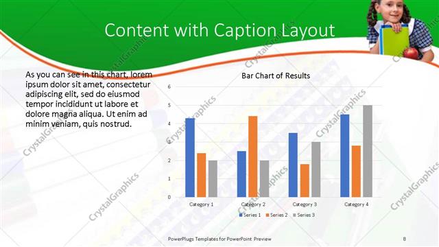Content with Caption presentation slide layout