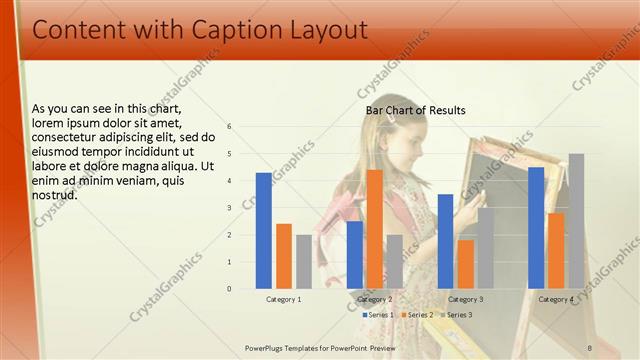 Content with Caption presentation slide layout