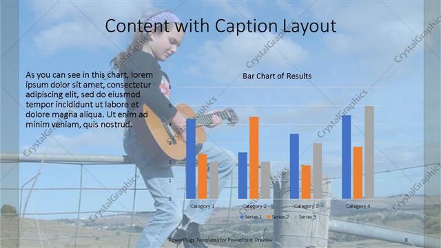 Content with Caption presentation slide layout