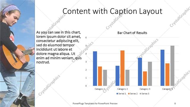 Content with Caption presentation slide layout