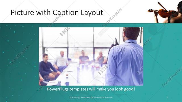 Picture with Caption presentation slide layout