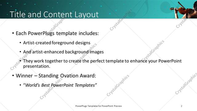 Title and Content presentation slide layout