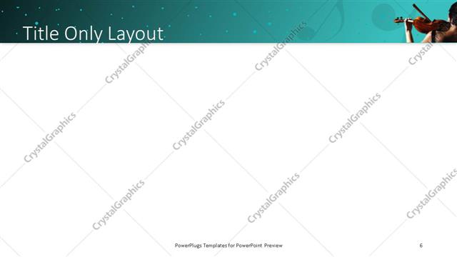 Title Only presentation slide layout