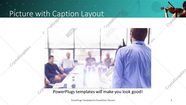 Picture with Caption presentation slide layout
