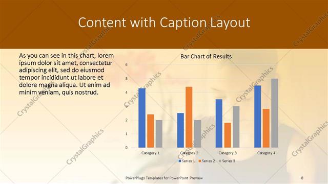 Content with Caption presentation slide layout