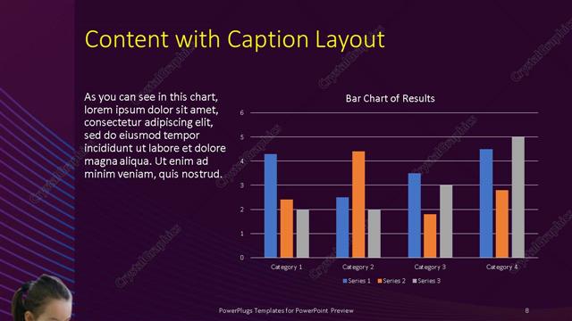 Content with Caption presentation slide layout