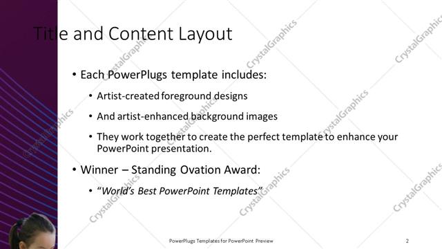 Title and Content presentation slide layout