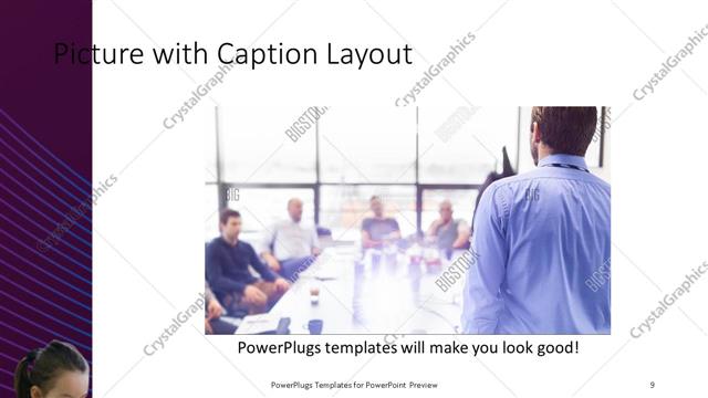 Picture with Caption presentation slide layout