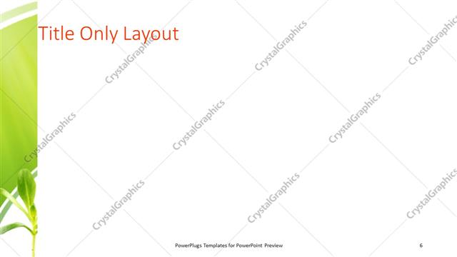 Title Only presentation slide layout