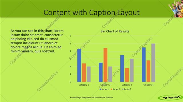 Content with Caption presentation slide layout