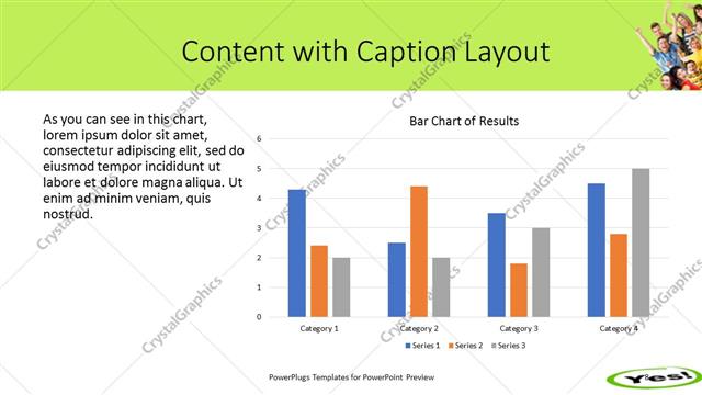 Content with Caption presentation slide layout
