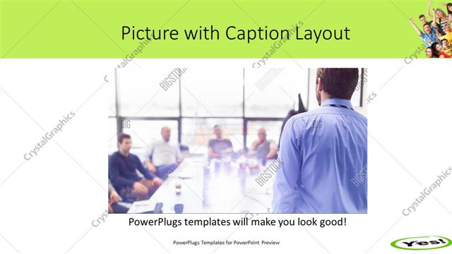 Picture with Caption presentation slide layout