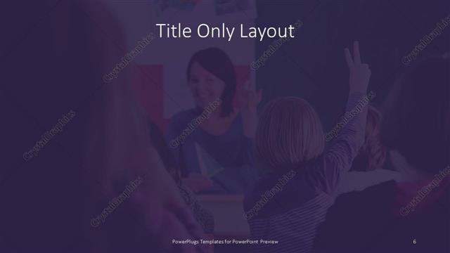 Title Only presentation slide layout