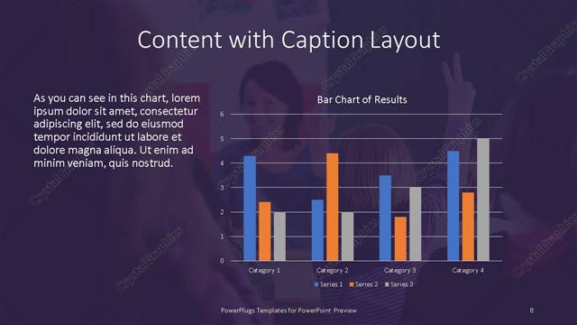 Content with Caption presentation slide layout