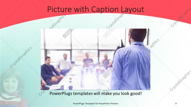 Picture with Caption presentation slide layout