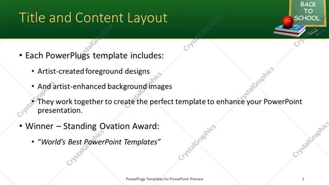 Title and Content presentation slide layout