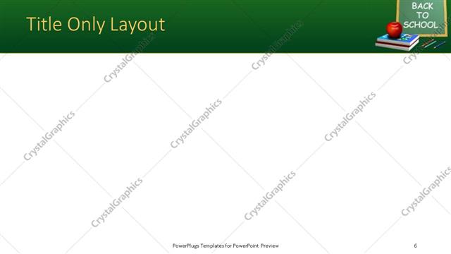 Title Only presentation slide layout