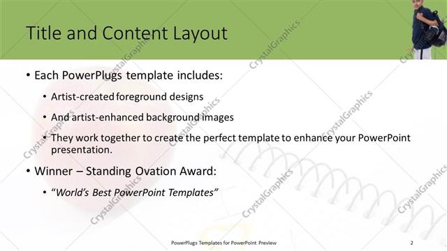 Title and Content presentation slide layout
