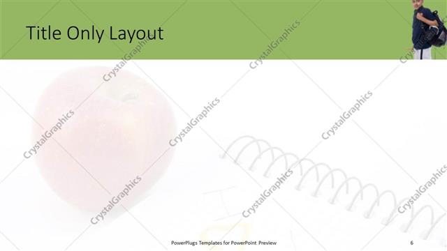 Title Only presentation slide layout