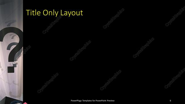 Title Only presentation slide layout