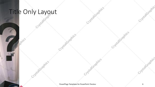 Title Only presentation slide layout