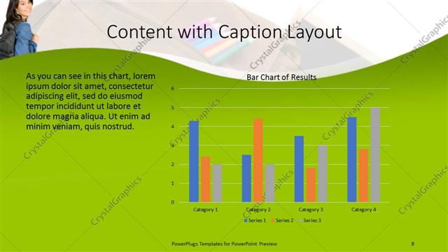 Content with Caption presentation slide layout