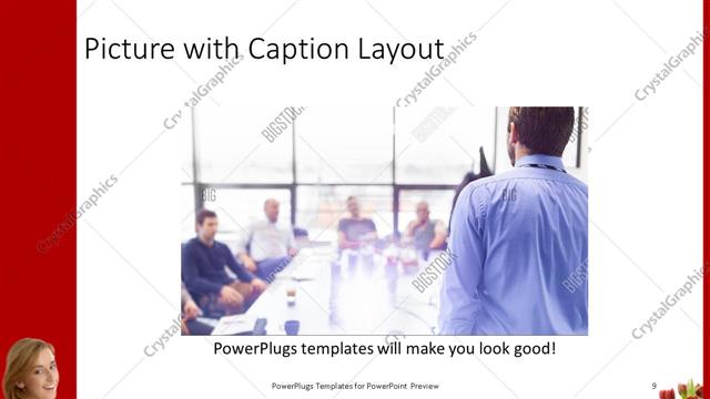 Picture with Caption presentation slide layout