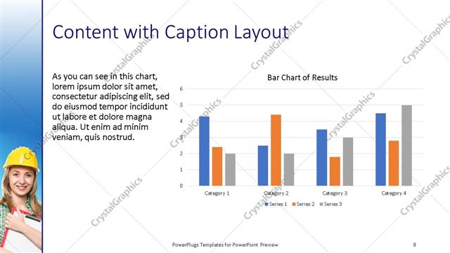 Content with Caption presentation slide layout