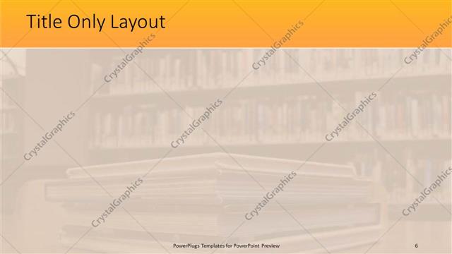 Title Only presentation slide layout