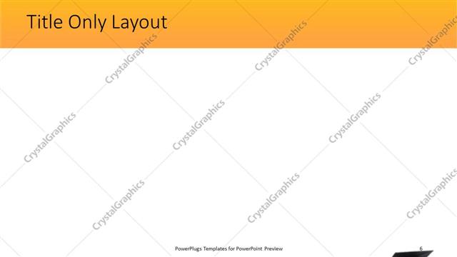 Title Only presentation slide layout