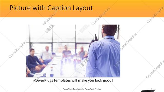 Picture with Caption presentation slide layout