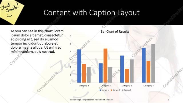 Content with Caption presentation slide layout