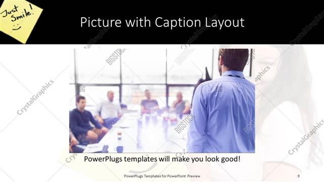 Picture with Caption presentation slide layout