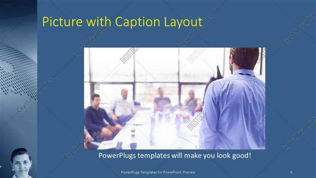 Picture with Caption presentation slide layout