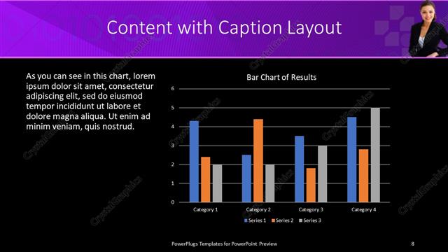 Content with Caption presentation slide layout