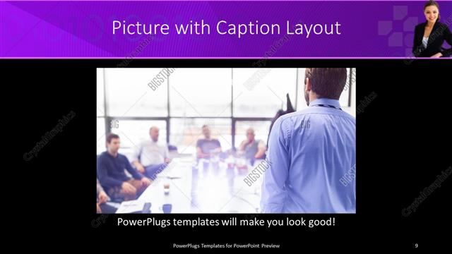 Picture with Caption presentation slide layout