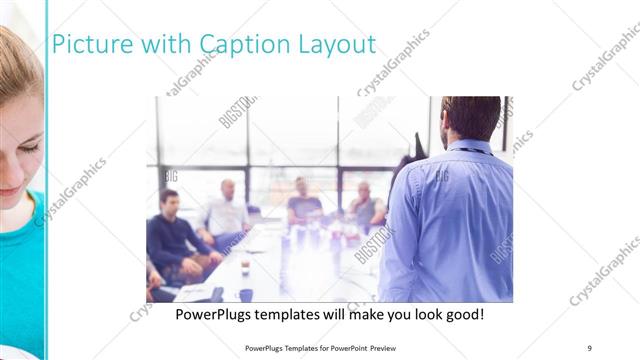 Picture with Caption presentation slide layout