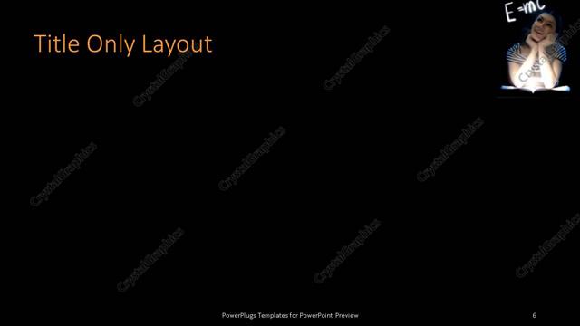 Title Only presentation slide layout